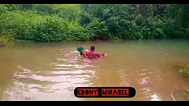 Dirty Housewife Gets Wet And Wild With Her Toyboy In The River