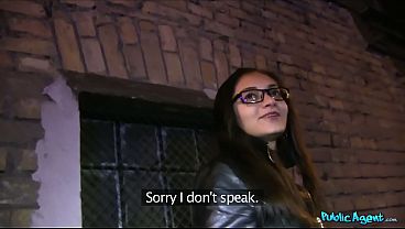 Sultry Russian Scholar With Geek Chic Glasses Gets Filled By A Thick Cock In Public