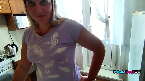 Plump Russian Amateurs Go Wild With Kitchen Counter Fuck