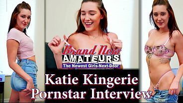Tiny Brunette Katie Kingerie Gags And Gurgles On A Thick Cock In Lace