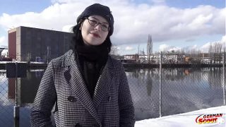 German Brunette Pawg With Glasses Melli Venom Gets Picked Up For Her First Casting Fuck In Berlin