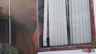 Horny Neighbor Secretly Films His Wife Getting Railed