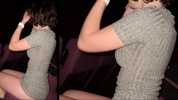 Cinema Quickie: Risky Public Fuck In The Back Row