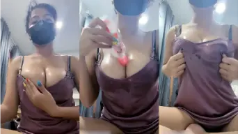 Awwbabyy Squeezing Tits While Fingering