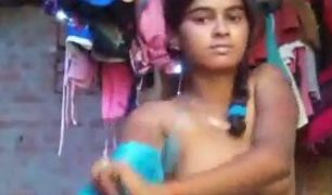 Peeling Off The Salwar Kameez In A Rustic Village