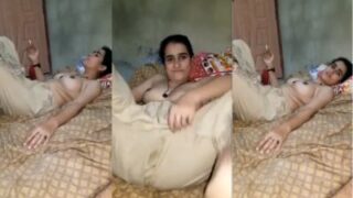 Punjabi Babe Gets Naked, Puffs Smoke And Flashes Her Tits