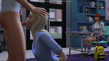 Tiny-dicked Teen Pounds His Busty Teacher Raw In Front Of The Whole Class – Sims 4 3d Porn