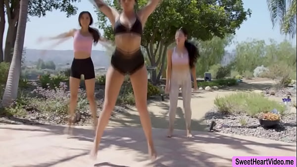 Yoga Instructor’s Dripping Pussy Gets Eaten By A Horny Lesbian Duo
