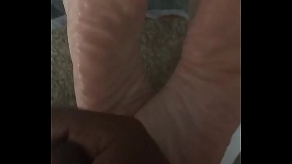 Cumming All Over Wrinkled Feet