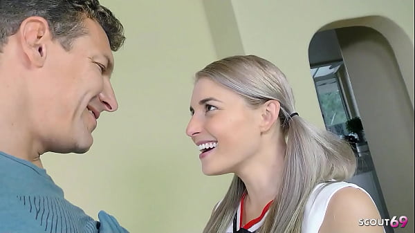 Busty Blonde Cheerleader Begs For Step-dad’s Thick Load All Over Her Face