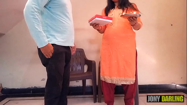Thick And Lusty Auntie Gets A Naughty Diwali Surprise From Her Nephew
