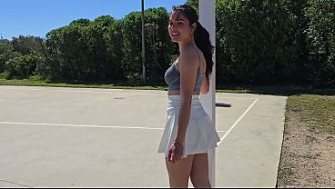 Skating Slut Neighbor Fucks A Stranger In His Car In Public