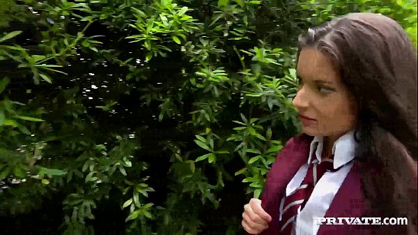 Anita Bellini’s Tight Teen Holes Get Filled By A Pair Of Horny Gardeners