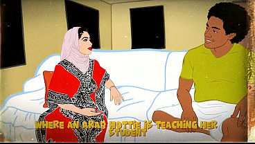 Big Ass Thick Arab Tutor Shows Student Some Wild New Moves