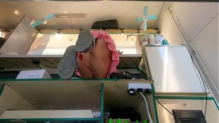 Check Out This Slut Bent Over The Counter – Upskirt View From Underneath