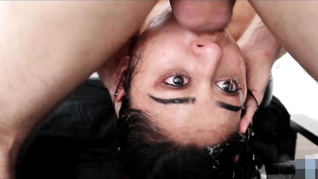 Extreme Tied Up Facefucking For A Submissive Indian Slut