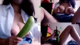 Baru Pulang Sekolah, Colmek Pake Terong