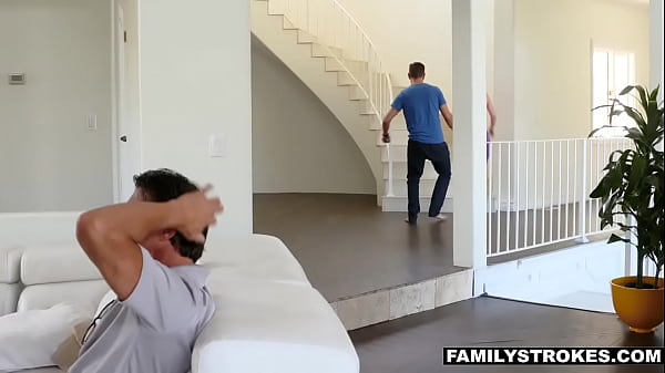 Little Milf Stepmom And Stepson Fuck During Football Game