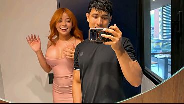 Fucking A Random Stranger In The Restaurant’s Open Bathroom For Anyone To Hear!