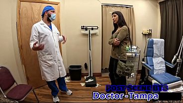 Dr Tampa Gives Selena Sativa Her First Spread-eagle Checkup