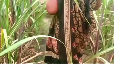 Mom And Stepson Fuck Raw In The Village Outside, Dirty Loud Moans Echo Through The Fields