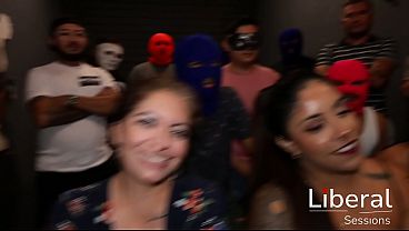 Massive Orgy With Sexy Girls, They Get Tons Of Cock And Cum