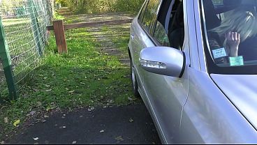 Busty French Milf Sucks Me Off In The Backseat