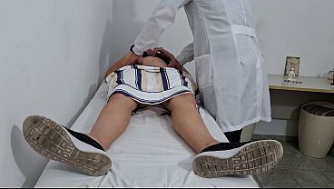 Doctor’s Got His Hands All Over My Bare Belly, Feeling Me Up Real Slow And Deep In His Office.