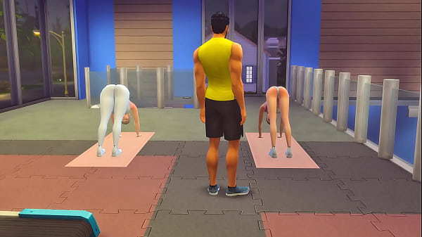 Woman In The Gym Letting The Personal Trainer Hit It In Sims 4