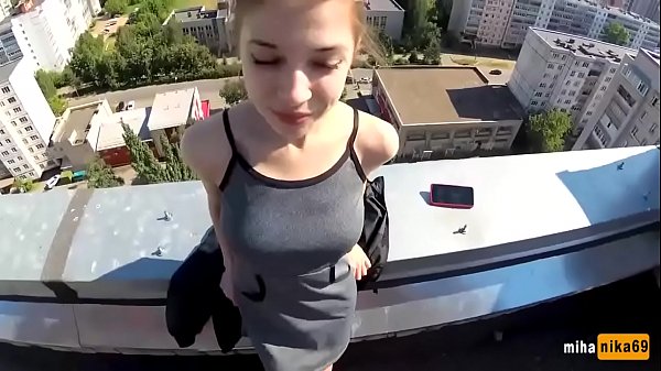 Russian Slut Gets Railed On The Rooftop