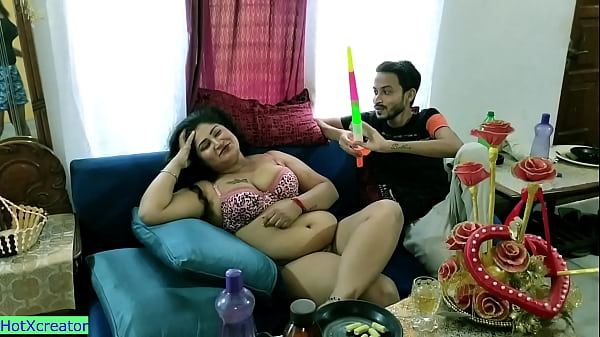 Indian Slut Wife Fucks Teen Boy On Her Birthday! Desi Porn