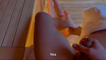 Fucking My Stepsister In The Sauna, Feeling Her Wet Skin Slide Against Mine As Steam Rises Around Our Naked Bodies.