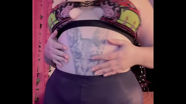 Stroke Your Cock Through Tight Black Pantyhose