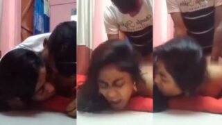 Young Stud Pounds His South Indian Girlfriend From Behind, Making Her Scream And Moan Like Crazy