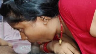 Horny Bhabhi Sucks A Desi Dick And Swallows Every Drop Of Cum