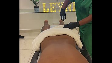 Real Amateur Uniform Roleplay: Sweaty Oiled Hands Sliding Deep Into That Tight Massage Session