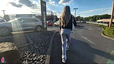 Get A Slut Outside Mcdonald’s Cause She’s Rocking A Sex Toy Right In The Open