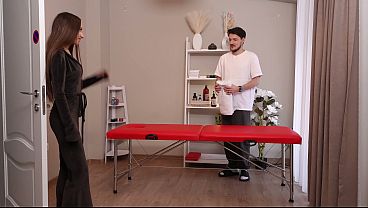 I Gave Her A Rubdown And Then Slammed Her Hard Right On That Red Table.