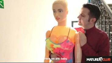 Matureclub – Horny Blonde German Milf Teacher Busts Student Banging A Sex Doll