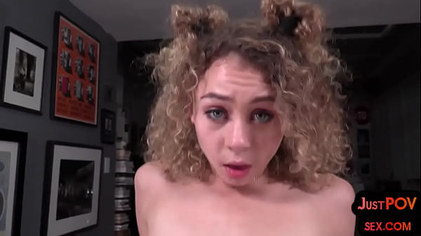 Skinny Teen With Tiny Tits Plays With Her Wet Pussy, Then Gives A Pov Blowjob And Gets Fucked Hard