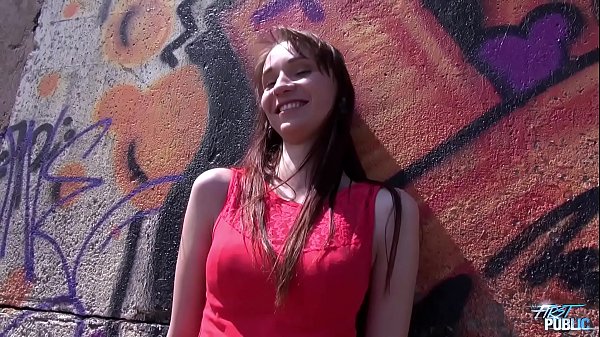 Watch This Ultra-thin Slut Take A Creamy Load In Broad Daylight For Everyone To See.