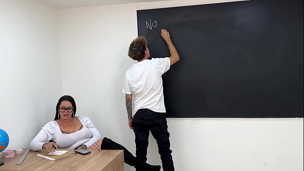 Spoiled Brat Fucks His Hot Teacher Raw And Cums Deep Inside Her Right There In The Classroom