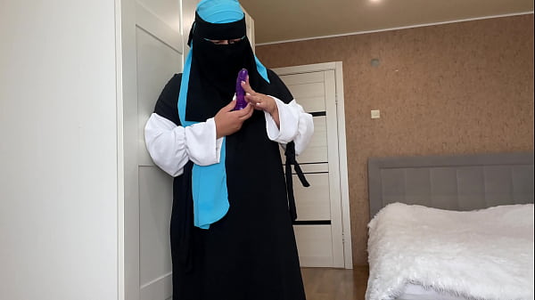 Arab Wife In Hijab Discovers A Hidden Sex Toy While Cleaning, Gets Instantly Soaked And Desperate For A Fuck.