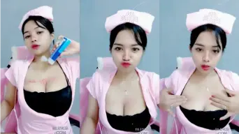 Babyhoki Cosplay As A Hot Nurse, Sexy And Blinged Out For Some Nasty Fun