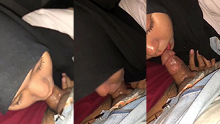 Erin The Schoolgirl Gets Her Mouth Fucked In The Car, Three-way Action