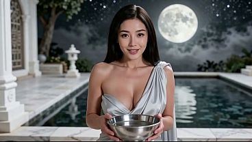 Xinyi’s Bare Pussy Gets Flooded With Cum Inside Her Moon Temple.