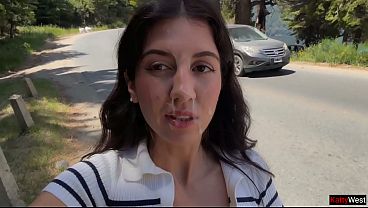 Maniac Banged A Chick In The Bushes And Blasted His Load All Over Her Face For A Nasty Public Walk Dripping With Cum.
