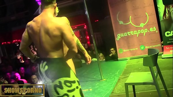 Blonde Slut Grinding On Stage With Her Man For The Whole Crowd To See