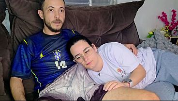 Stepsister Gets Seduced By Her Stepbrother While Watching Brazil’s Game, Her Panties Come Off As He Slides His Hand Under Her Skirt.