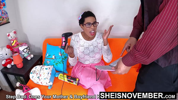 60fps Latest Drama Reality Fake Incest Plot: Stepdad Steals My Diary, Forces Me Into Rough Missionary, Huge Saggy Tits Bouncing, Cute Black Nerd Stepdaughter Sheisnovember Gets Fucked Sideways With Legs Up, Big Cock Drilling By Msnovember